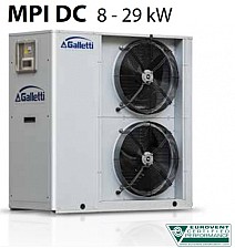 Chillere aer-apa GALLETTI, tip MPI DC (8-29 kW)  numai racire